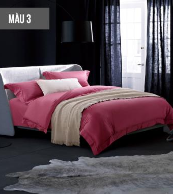 Bộ chăn ga gối vải cotton Ai Cập M1
