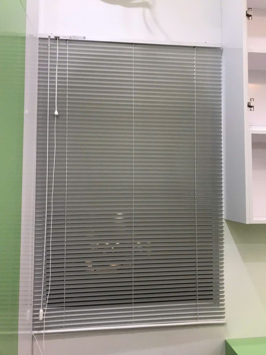 Rèm Sáo Nhôm Tông Xám 